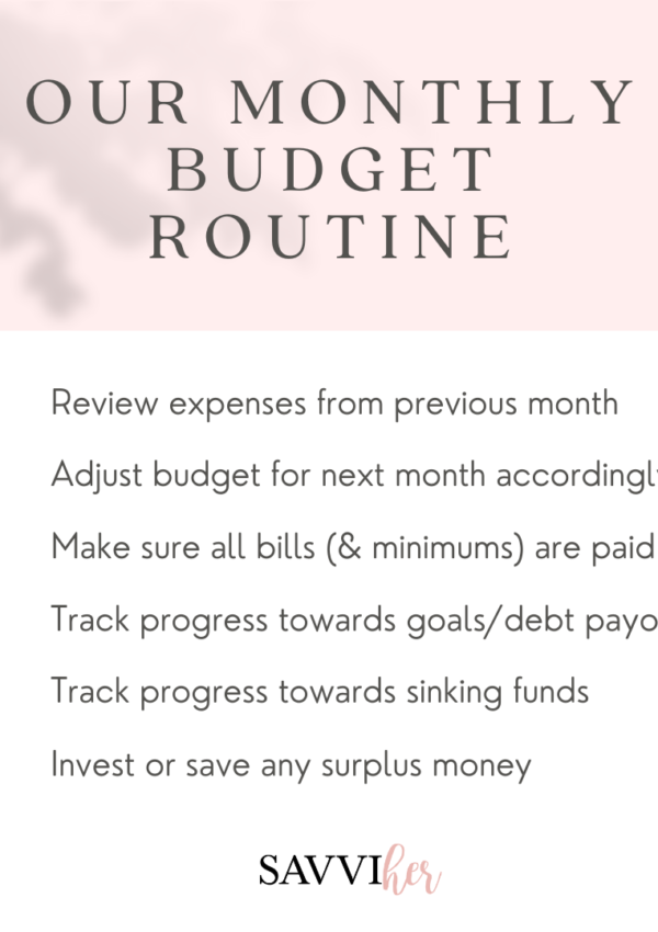 A Monthly Budget Routine You Can Stick With